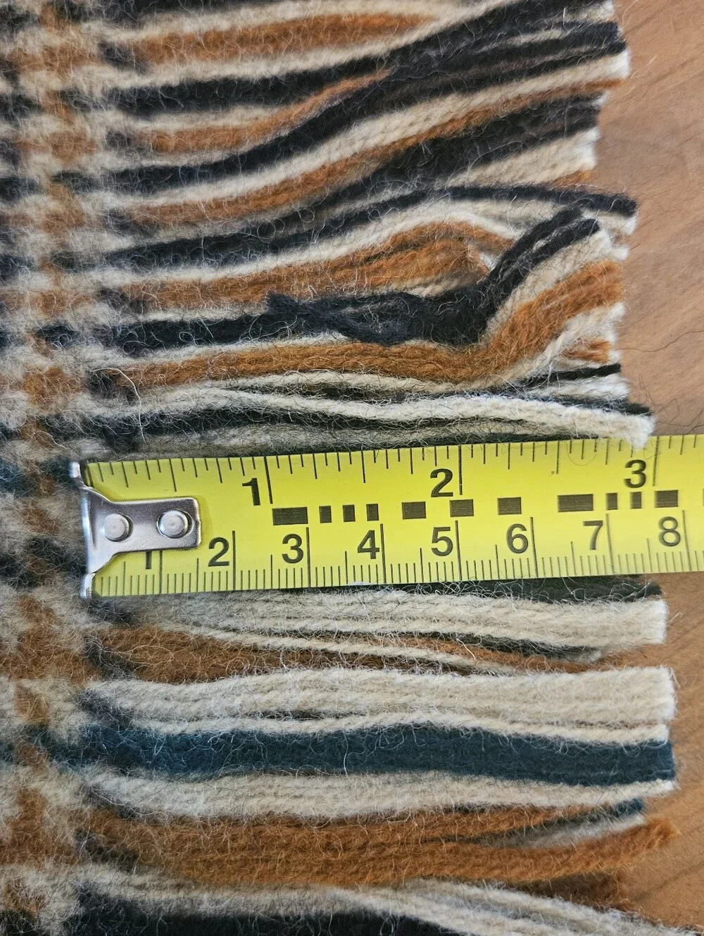 Vtg Glenfiddich Pure New Wool Plaid Fringed 54